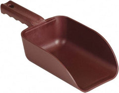 Remco - 32 oz Red Polypropylene & Semi-Ferrous Additive Flat Bottom Scoop - 4.3" Wide x 3" Deep Bowl, 11-1/2" OAL - USA Tool & Supply