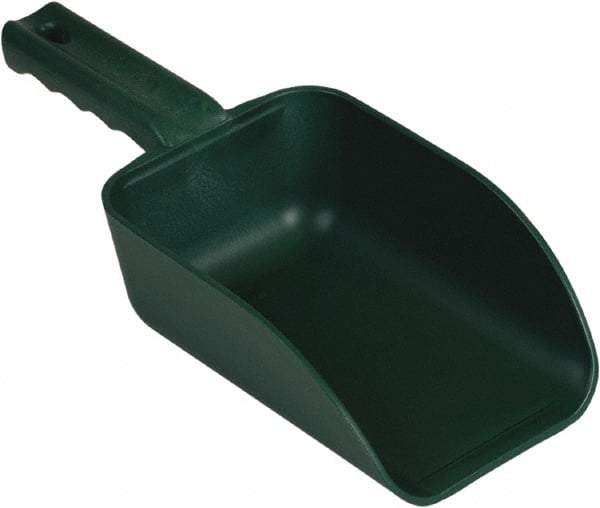 Remco - 32 oz Green Polypropylene & Semi-Ferrous Additive Flat Bottom Scoop - 4.3" Wide x 3" Deep Bowl, 11-1/2" OAL - USA Tool & Supply