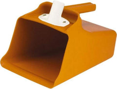 Remco - 128 oz Orange Polypropylene Flat Bottom Scoop - 8.7" Wide x 7.3" Deep Bowl, 11" OAL - USA Tool & Supply