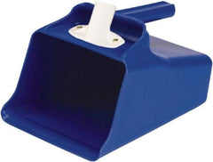 Remco - 128 oz Blue Polypropylene Flat Bottom Scoop - 8.7" Wide x 7.3" Deep Bowl, 11" OAL - USA Tool & Supply