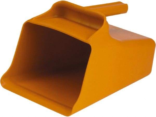 Remco - 128 oz Orange Polypropylene Flat Bottom Scoop - 8.7" Wide x 6.7" Deep Bowl, 11" OAL - USA Tool & Supply