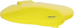 Vikan - 3 Gal Polypropylene Pail Lid - Yellow, For Use with 5691 - USA Tool & Supply