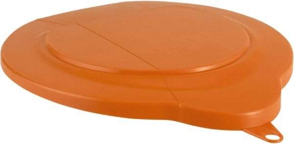 Vikan - 1.5 Gal Polypropylene Pail Lid - Orange, For Use with 5694 - USA Tool & Supply