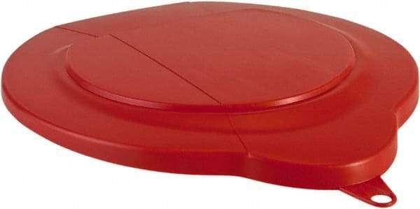 Vikan - 1.5 Gal Polypropylene Pail Lid - Red, For Use with 5691 - USA Tool & Supply