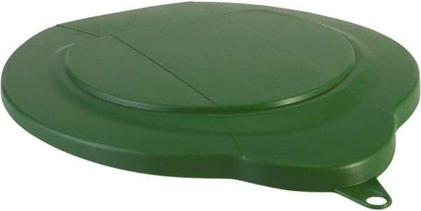 Vikan - 1.5 Gal Polypropylene Pail Lid - Green, For Use with 5689 - USA Tool & Supply