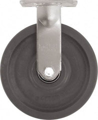 Caster Connection - 8" Diam x 2" Wide x 9-1/2" OAH Top Plate Mount Rigid Caster - High Grade Nylon, 2,000 Lb Capacity, Sealed Precision Ball Bearing, 4 x 4-1/2" Plate - USA Tool & Supply
