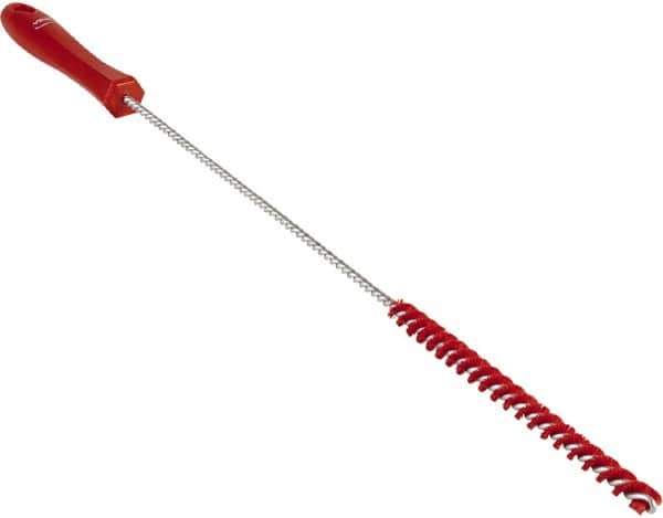 Vikan - 0.4" Diam Polyester Valve Brush - 19-5/8" OAL, 5-11/16" Head Length, Polypropylene & Stainless Steel Handle - USA Tool & Supply