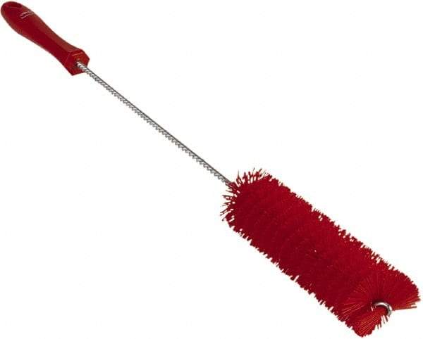 Vikan - 1-5/8" Diam Polyester Valve Brush - 19-5/8" OAL, 5-5/8" Head Length, Polypropylene & Stainless Steel Handle - USA Tool & Supply