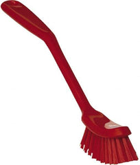 Vikan - 1" Bristle Length, Polyester Food Service Brush - 2-7/8" Long x 1" Wide Head, 11" OAL, Red, Polypropylene Block - USA Tool & Supply