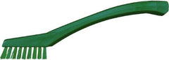 Vikan - 5/8" Bristle Length, Polyester Food Service Brush - 2-5/16" Long x 1/2" Wide Head, 8" OAL, Green, Polypropylene Block - USA Tool & Supply