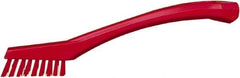 Vikan - 5/8" Bristle Length, Polyester Food Service Brush - 2-5/16" Long x 1/2" Wide Head, 8" OAL, Red, Polypropylene Block - USA Tool & Supply