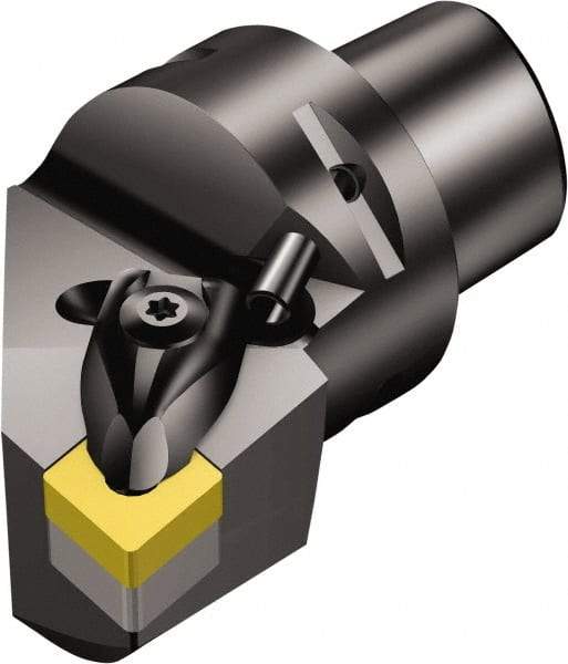 Sandvik Coromant - Left Hand, C5 CNMG 643 Modular Turning and Profiling Cutting Unit Head - Wedge Clamp Holding Method, 3.1496 Inch Hole Diameter, Through Coolant - USA Tool & Supply