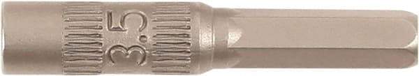 Wiha - 4mm Drive, Nut Setter Screwdriver Bit - 28mm OAL - USA Tool & Supply