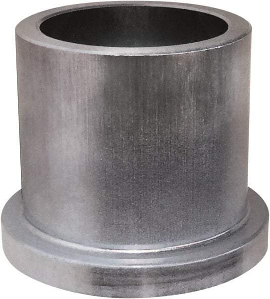 Bunting Bearing - 1-1/4" Inside x 1-1/2" Outside Diam, Powdered Metal Flanged Bearing - 1-3/4" Flange Outside Diam, 3/16" Flange Thickness, 1" OAL - USA Tool & Supply