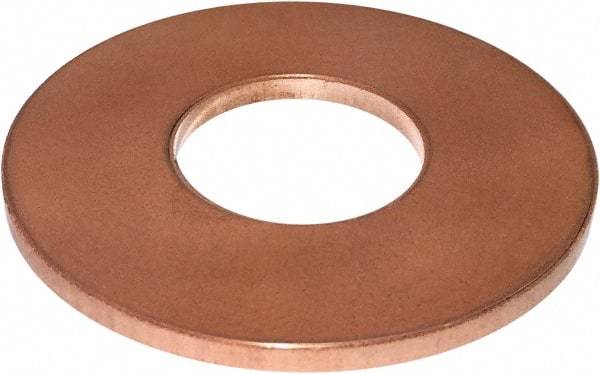 Bunting Bearing - 1/2" Inside x 1" Outside Diam, 1/16" Thick, Metal Dri-Plane Thrust Bearing - 40,000 Max Pressure x Velocity - USA Tool & Supply