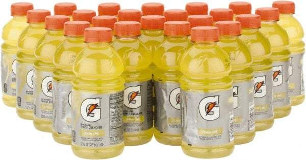 Gatorade - 12 oz Bottle Lemon-Lime Activity Drink - Ready-to-Drink - USA Tool & Supply