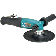 Dynabrade - 7" Max Disc, 6,000 RPM, Pneumatic Handheld Disc Sander - 26 CFM, 1/4" Inlet, 1.3 hp, 90 psi - USA Tool & Supply
