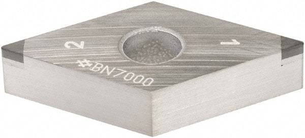 Sumitomo - 2NU-DNGA431 - Grade BN7000 PCBN Turning Insert - 55° Diamond, 1/2" Inscr Circle, 3/16" Thick, 1/64" Corner Radius - USA Tool & Supply