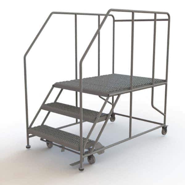 TRI-ARC - Rolling & Wall Mounted Ladders & Platforms Type: Rolling Work Platform Style: Steel Work Platform - USA Tool & Supply