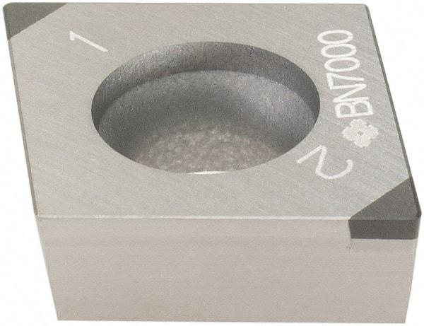 Sumitomo - 2NU-CCGA431 - Grade BN7000 PCBN Turning Insert - 80° Diamond, 1/2" Inscr Circle, 3/16" Thick, 1/64" Corner Radius - USA Tool & Supply