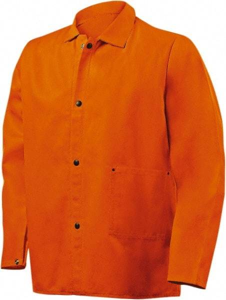 Steiner - Size 5XL Flame Resistant/Retardant Jacket - Orange, Cotton, Snaps Closure - USA Tool & Supply