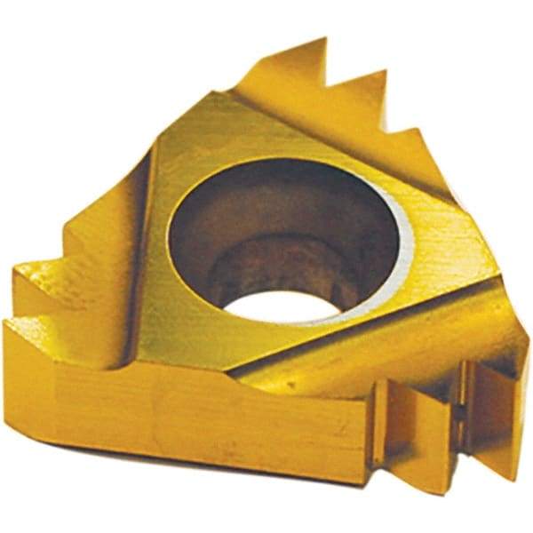 Tool-Flo - 22NR Internal Right Hand 11.5 NPT Laydown Threading Insert - Grade AC22R, AlTiN Coated Carbide - USA Tool & Supply