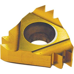 Tool-Flo - 22NR Internal Right Hand 11.5 NPT Laydown Threading Insert - Grade AC22R, AlTiN Coated Carbide - USA Tool & Supply