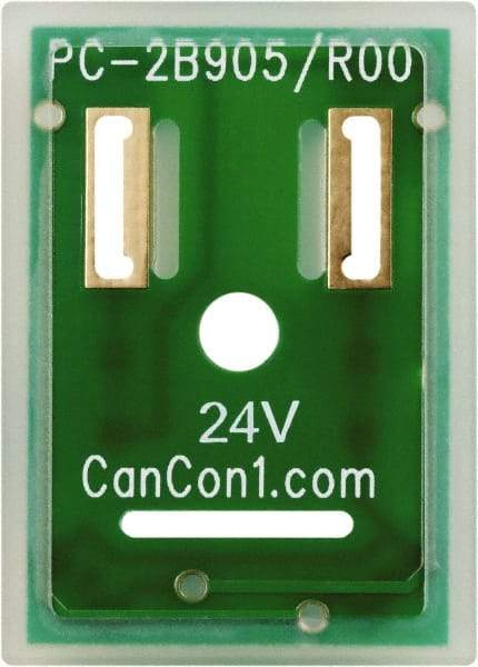 Canfield Connector - Solenoid Valve Interposed Lighted Wafer Indicator Light - Use with DIN Type Coil - USA Tool & Supply