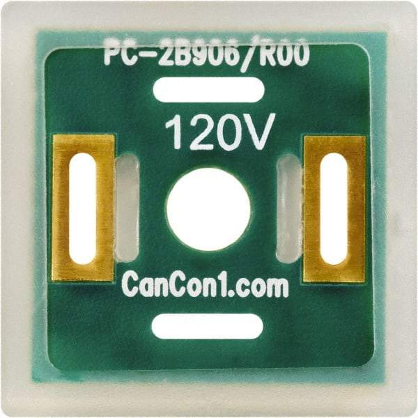 Canfield Connector - Solenoid Valve Interposed Lighted Wafer Indicator Light - Use with DIN Type Coil - USA Tool & Supply