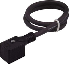 Canfield Connector - Solenoid Valve Connector/Gasket/Cord Assembly - Use with Solenoid Valves - USA Tool & Supply