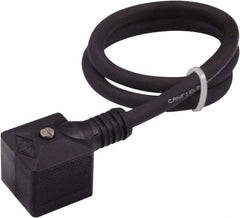 Canfield Connector - Solenoid Valve Connector/Gasket/Cord Assembly - Use with Solenoid Valves - USA Tool & Supply
