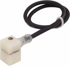 Canfield Connector - Solenoid Valve Connector/Gasket/Cord Assembly - Use with Solenoid Valves - USA Tool & Supply