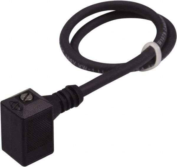 Canfield Connector - Solenoid Valve Connector/Gasket/Cord Assembly - Use with Solenoid Valves - USA Tool & Supply