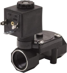 Spartan Scientific - 3/8" NPT Port, 2 Way, 2 Position, Glass Filled Nylon Solenoid Valve - Normally Closed, EPDM Seal - USA Tool & Supply
