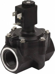 Spartan Scientific - 1" NPT Port, 2 Way, 2 Position, Glass-Filled Polyester Solenoid Valve - Normally Closed, NBR Seal - USA Tool & Supply