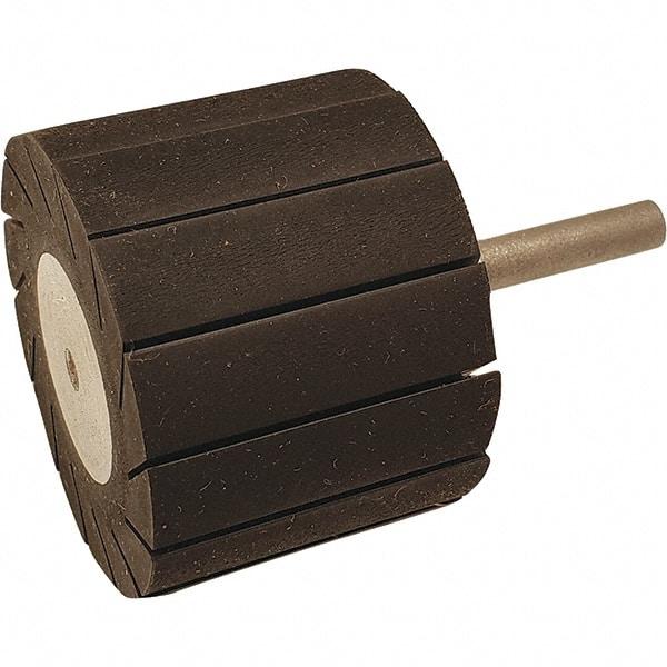 Dynabrade - 1-1/2" Wide x 2" Diam, Expander Wheel Spiral Band Drum - 1/4" Shank Diam, 7,500 RPM - USA Tool & Supply
