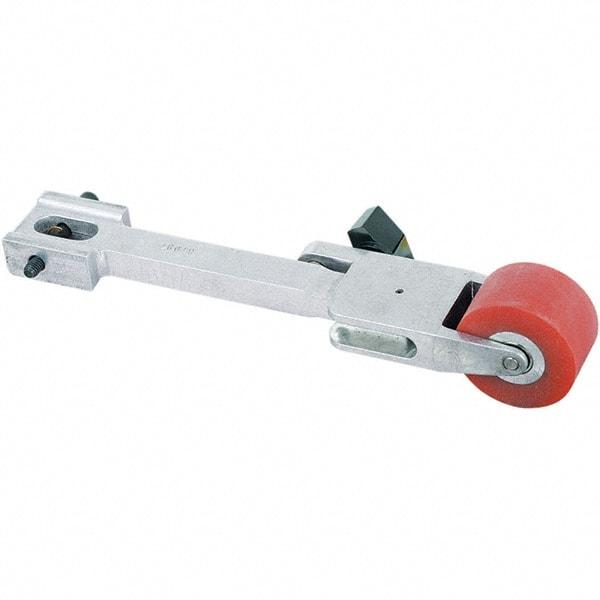 Dynabrade - 1-1/4" Wide Contact Arm - 72" Belt Length x 1-1/4" Belt Width, Urethane, 70" Contact Wheel Diam - USA Tool & Supply