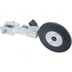 Dynabrade - 1/2" Wide Electric Versatility Belt Grinder Contact Arm - 72" Belt Length x 1" Belt Width, Rubber, 70" Contact Wheel Diam - USA Tool & Supply