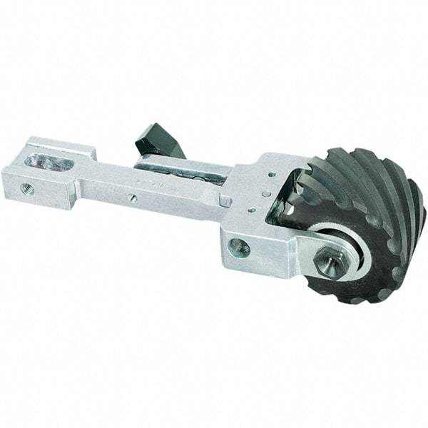 Dynabrade - 2" Wide Contact Wheel Assembly Arm - 72" Belt Length x 2" Belt Width, Serrated, Rubber, 90" Contact Wheel Diam - USA Tool & Supply