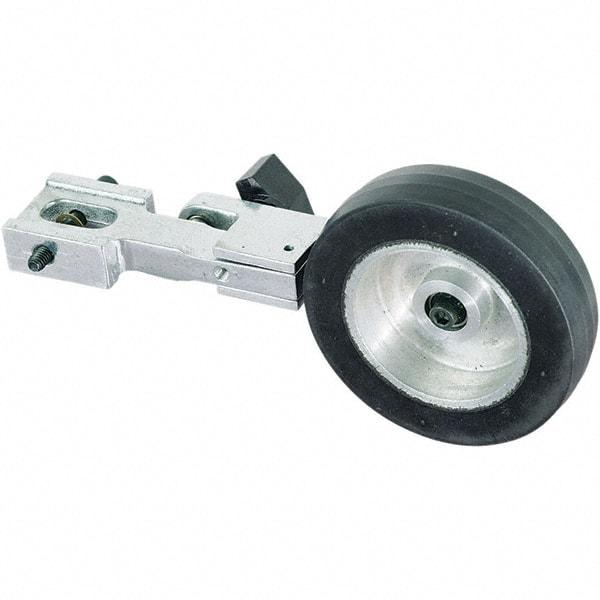 Dynabrade - 1" Wide Electric Versatility Belt Grinder Contact Arm - 72" Belt Length x 1" Belt Width, 40" Contact Wheel Diam - USA Tool & Supply