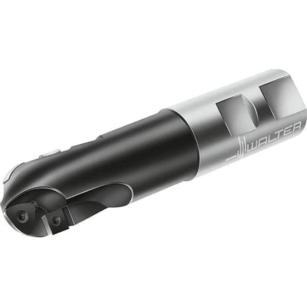Walter - 25mm Cut Diam, 28mm Max Depth of Cut, 25mm Shank Diam, 130mm OAL, Indexable Ball Nose End Mill - 22,900 Max RPM - USA Tool & Supply