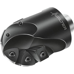 Walter - 63mm Cut Diam, 53mm Max Depth of Cut, 63mm Shank Diam, 96mm OAL, Indexable Ball Nose End Mill - 6,000 Max RPM - USA Tool & Supply