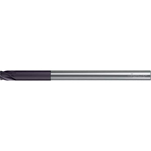 Walter-Prototyp - 8mm, 4 Flute, Solid Carbide, 0.5mm End Mill - 4.724" OAL, 30° Helix, Right Hand Flute, 40mm LOC, Right Hand Cut - USA Tool & Supply