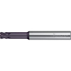 Walter-Prototyp - 4mm, 4 Flute, Solid Carbide, 0.5mm End Mill - 2.244" OAL, 30° Helix, Right Hand Flute, 20mm LOC, Right Hand Cut - USA Tool & Supply