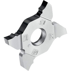 Walter - GD8 Grade WSM23S, 1.7mm Cutting Width Grooving Insert - 0.2mm Corner Radius, TiAlN+Al2O3+(Al) Finish - USA Tool & Supply
