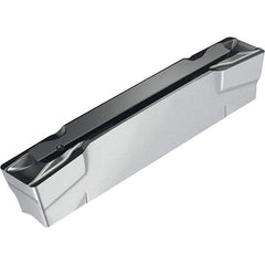 Walter - UF8 Grade WSM23S, 2.25mm Cutting Width Grooving Insert - 0.1mm Corner Radius, TiAlN+Al2O3+(Al) Finish - USA Tool & Supply