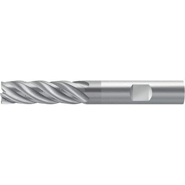 Walter-Prototyp - 8mm, 5 Flute, Solid Carbide, 0.4mm End Mill - 2.677" OAL, 35° Helix, Right Hand Flute, 25mm LOC, Right Hand Cut - USA Tool & Supply