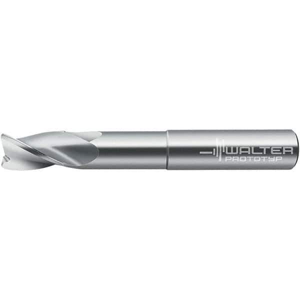 Walter-Prototyp - 9.53mm, 3 Flute, Solid Carbide, 0.381mm End Mill - 3-1/4" OAL, 30° Helix, Right Hand Flute, 39mm LOC, Right Hand Cut - USA Tool & Supply