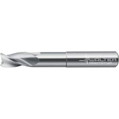 Walter-Prototyp - 19.05mm, 3 Flute, Solid Carbide, 0.381mm End Mill - 5" OAL, 30° Helix, Right Hand Flute, 79mm LOC, Right Hand Cut - USA Tool & Supply