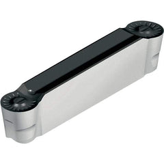 Walter - RF8 Grade WSM23S, 8mm Cutting Width Grooving Insert - 4.5mm Max Depth of Cut, 4mm Corner Radius, TiAlN+Al2O3+(Al) Finish - USA Tool & Supply